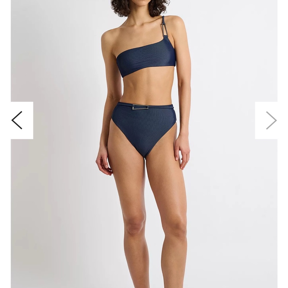 Onia Clara Navy Bikini High Waisted Bottom